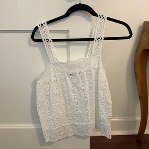 Zara eyelet blouse